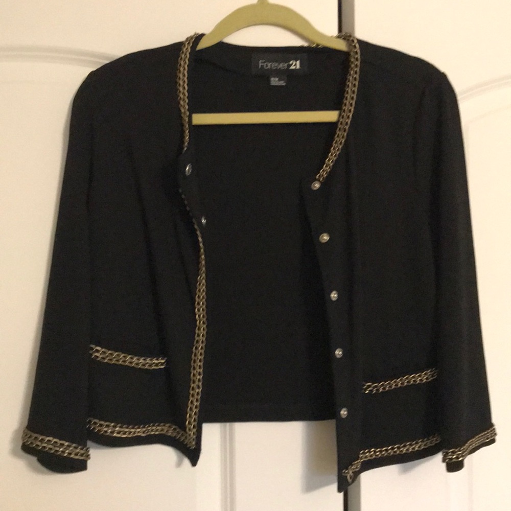 Black Chain Blazer